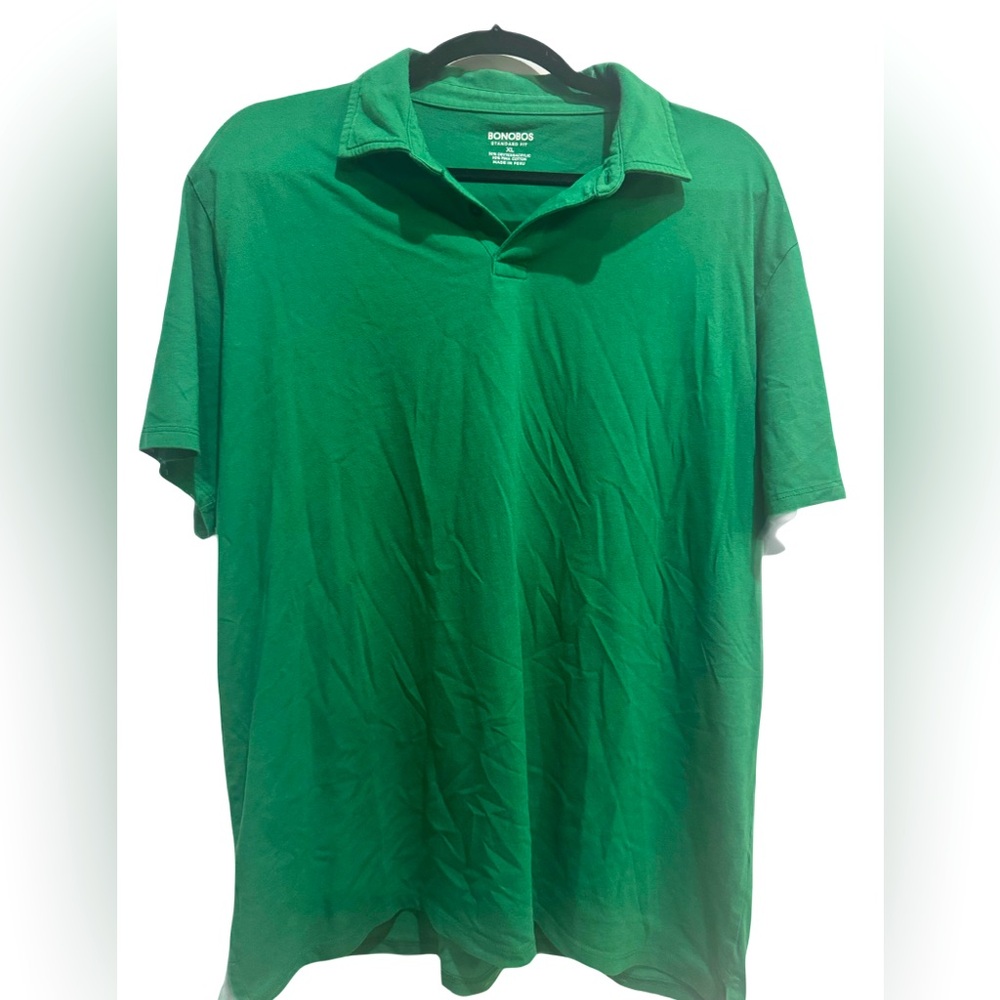 Bonobos Men's Green Polo Shirt